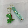 Creative cartoon Internet celebrity figurines, dinosaur cars, silicone pvc keychains, ins cute pendants, bags, couple pendants Specification image